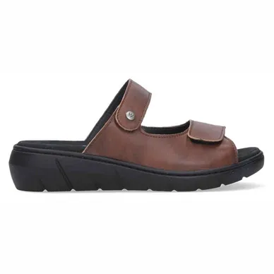 Slipper Wolky Women Cyprus Verona leather Cognac