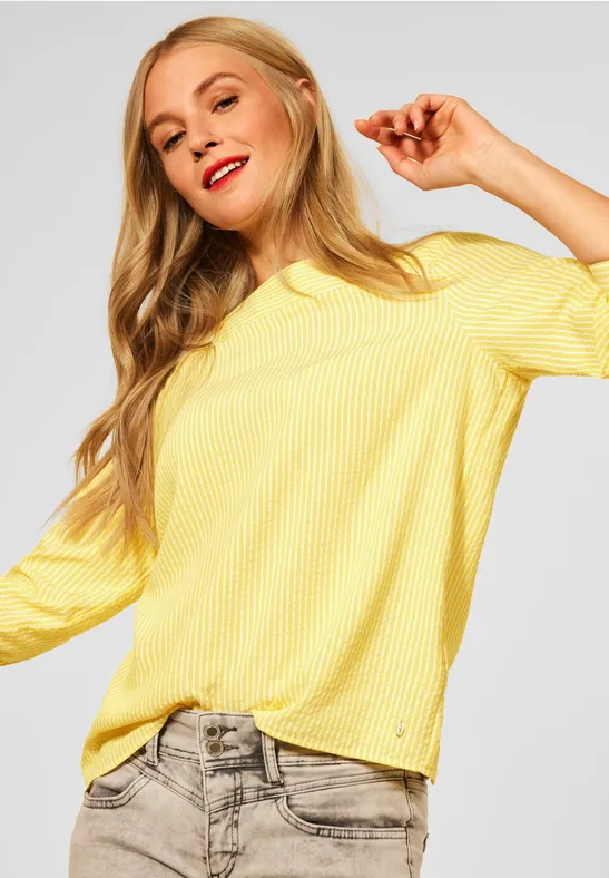 Street One Blouse met print met gestreepte print