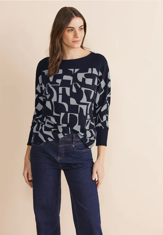 Street One Cosy jacquard shirt