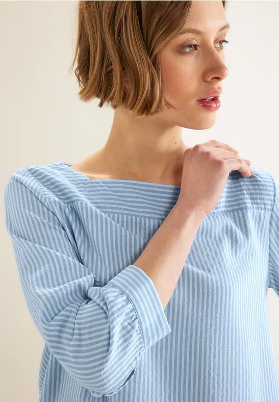 Street One Gestreepte seersucker blouse