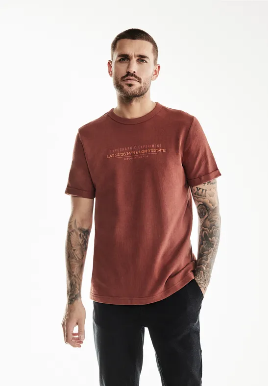 Street One MEN Shirt met korte mouwen en wording
