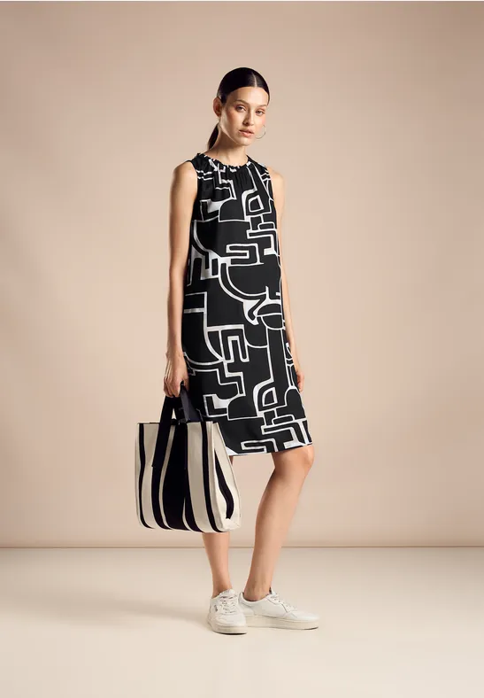 Street One Mouwloze jurk met print