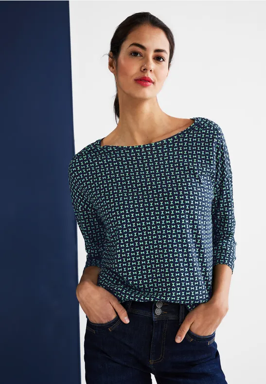 STREET ONE SHIRT MET 3/4MOUWEN