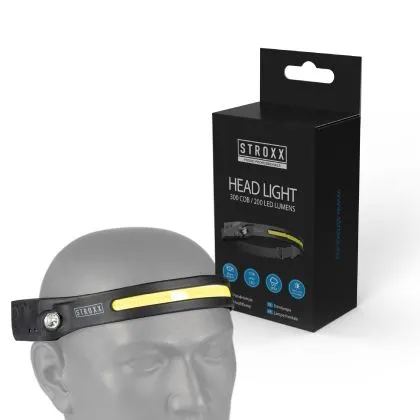 STROXX DIMBARE HOOFDLAMP MET SENSOR (5W+3W/IP44)  300 LUMEN