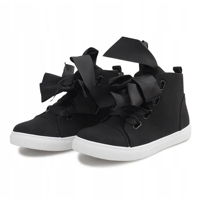 SUèDE BOOTIES MET STRIKKEN TL01484 ZWART