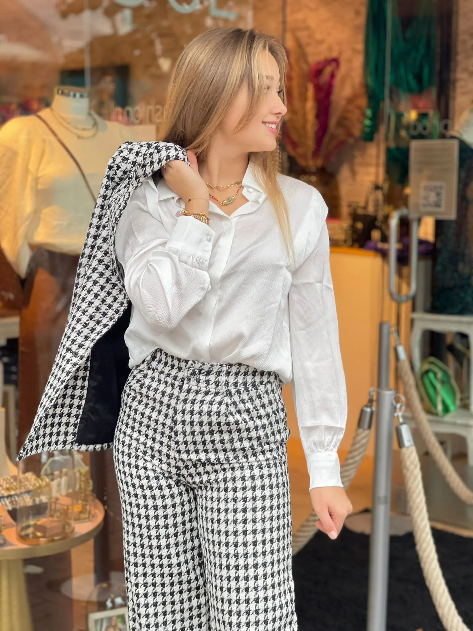 Sweewie Silk Blouse Off White