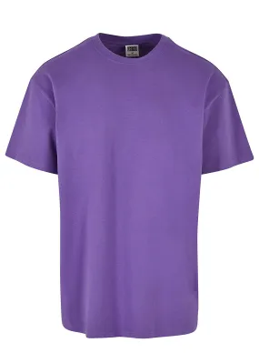Urban Classics Heren Heavy Oversized T-Shirt met Ronde Hals ultraviolet paars