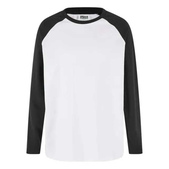URBAN CLASSICS JONGENS BIO OVERSIZED RAGLAN TSHIRT MET LANGE MOUWEN (SET VAN 2)