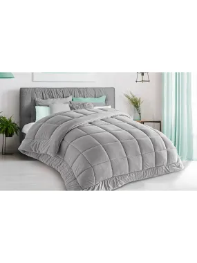 Winterdekbed lichtgrijs