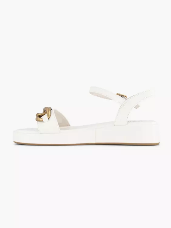 Witte sandaal sierketting 