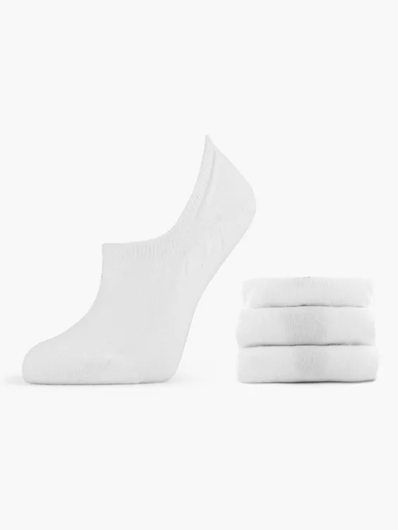 WITTE SNEAKERSOK 3942 3 PAK  