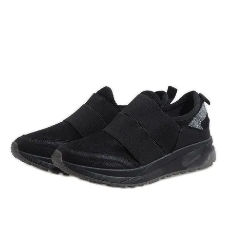 ZWARTE MODIEUZE SPORTSCHOENEN X9732